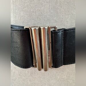 Y2K Rudsak Black Leather Belt Adjustable Size